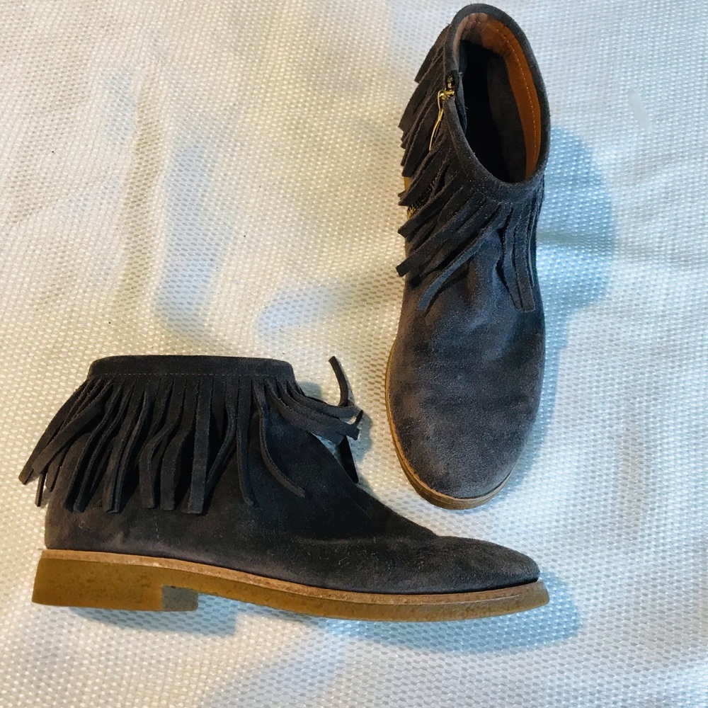 Kate Spade Fringe Ankle Boots Suede View 3